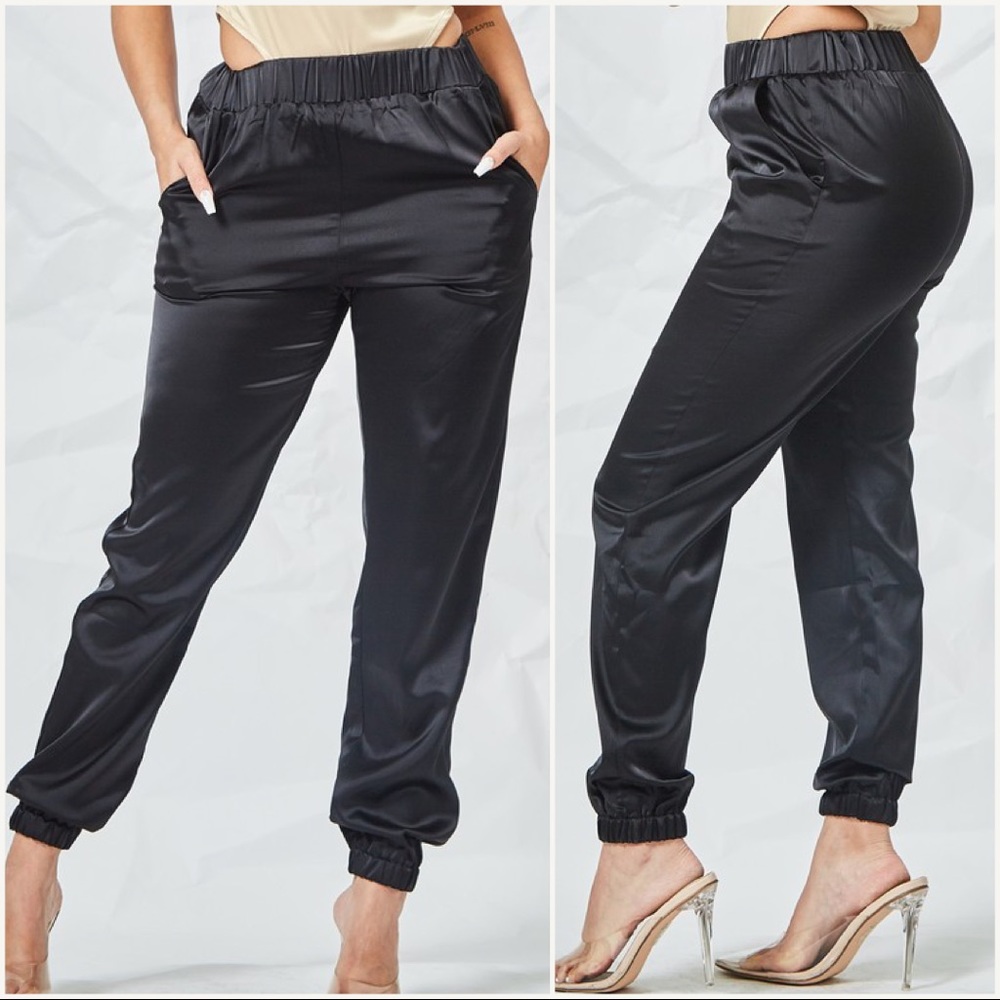 Satin Jogger Pants